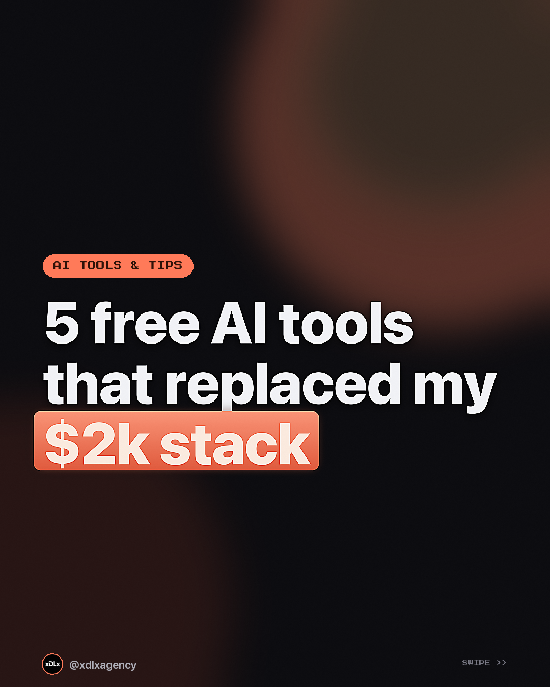 5 free AI tools that replaced my $2,000/month software stack.