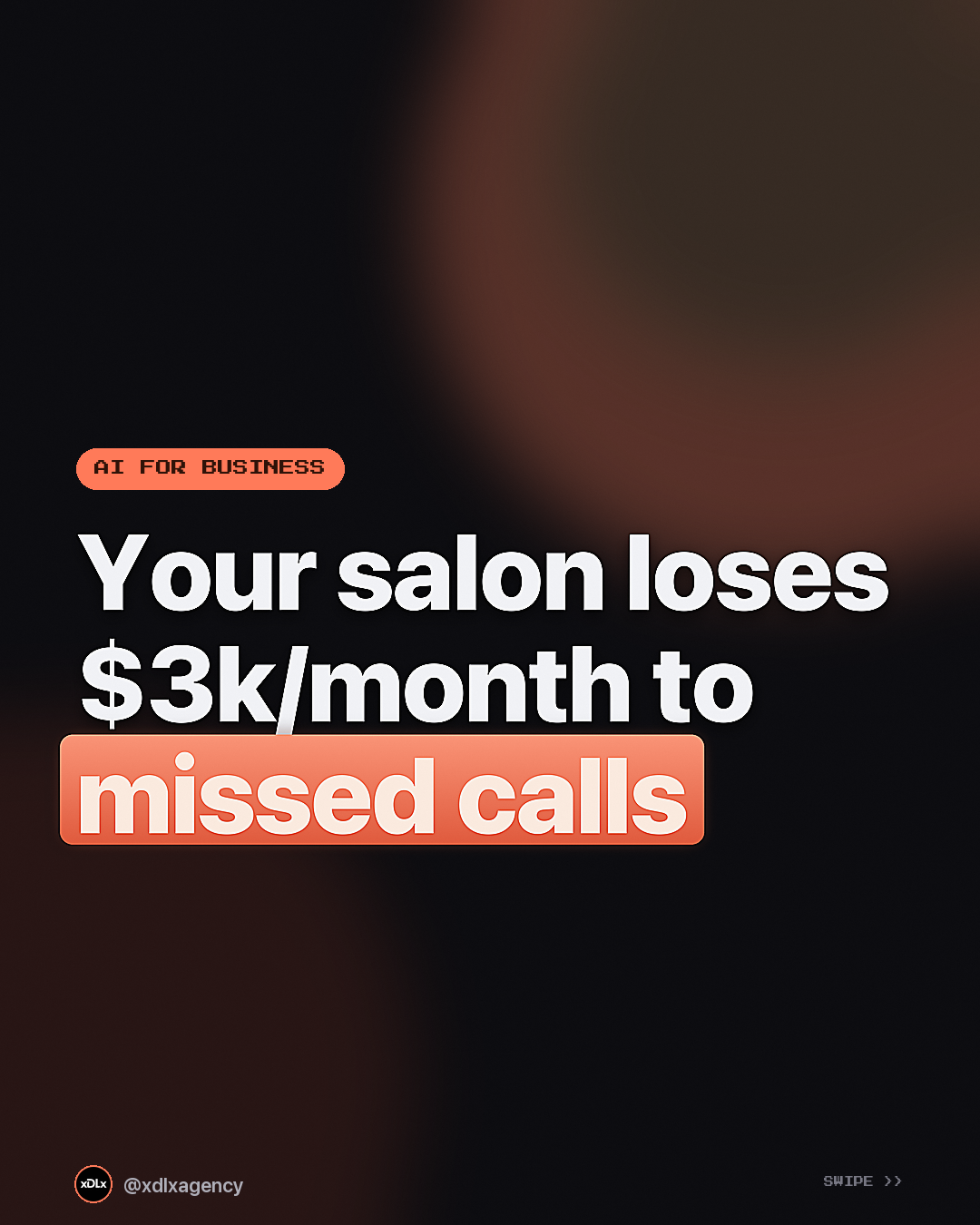 Your salon is losing $3k/month to missed calls. An AI text-back fixes it in a day.