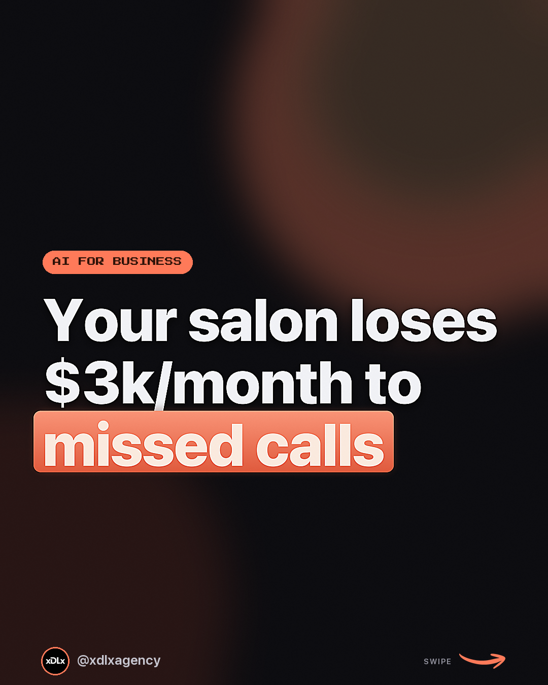 Your salon is losing $3k/month to missed calls. An AI text-back fixes it in a day.